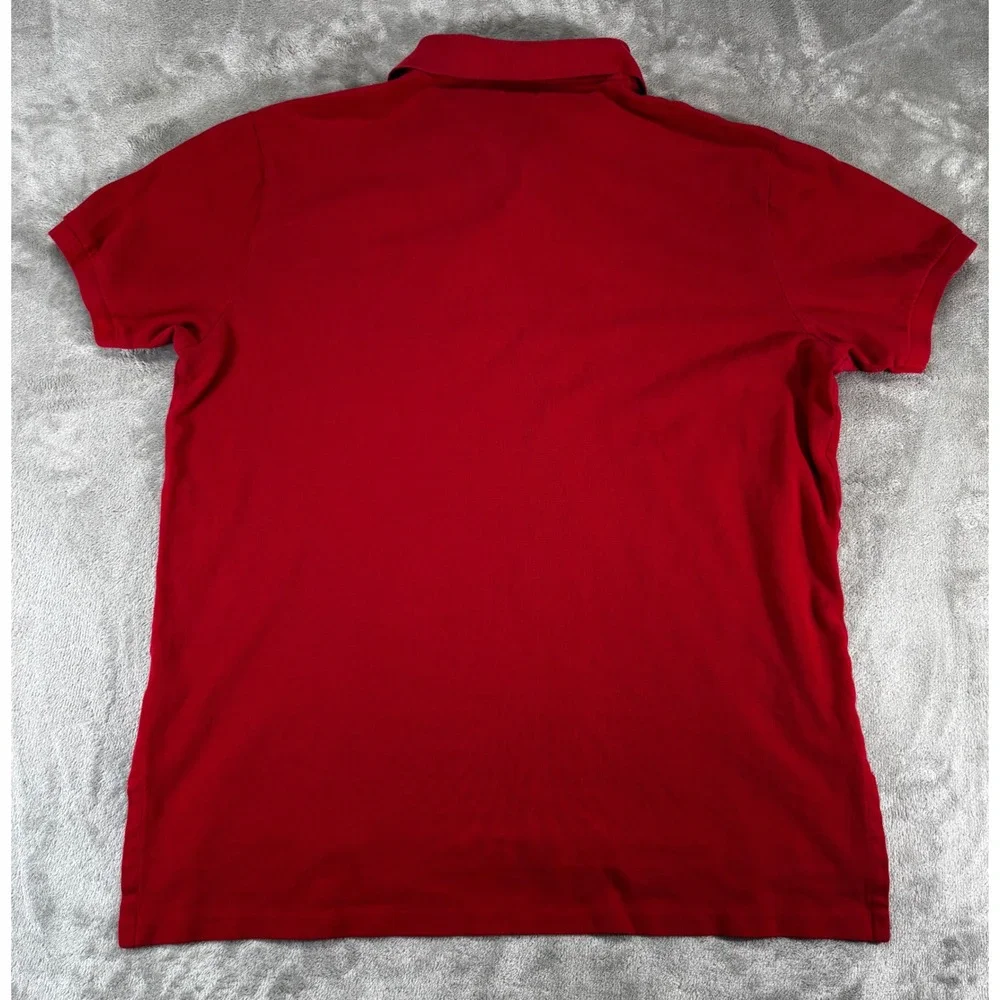 Polo Ralph Lauren Polo Shirt Mens XL Red Good Custom Fit Short Sleeve Cotton
